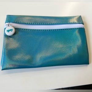 Blue Shiny Ipsy Makeup Bag